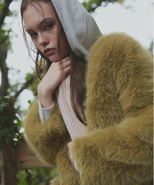 ad thie（アドティエ） ノーカラーコート コート ノーカラー フェイク