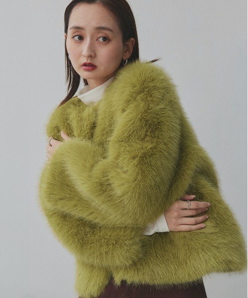 ad thie（アドティエ） ノーカラーコート コート ノーカラー フェイク