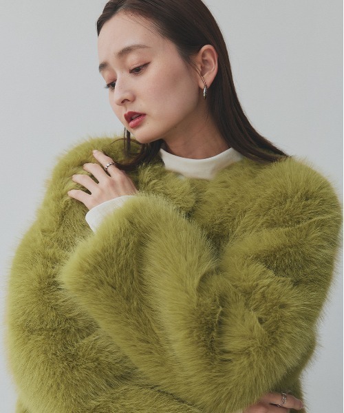 ad thie（アドティエ） ノーカラーコート コート ノーカラー フェイク