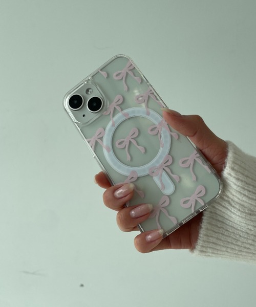 Loco Ocean（ロコオーシャン） スマホケース リボン柄 クリア
