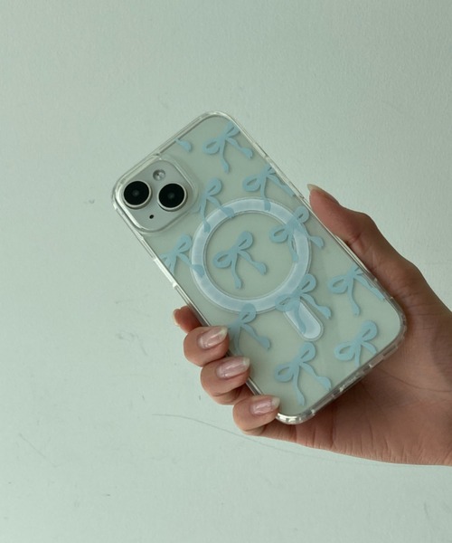 Loco Ocean（ロコオーシャン） スマホケース リボン柄 クリア