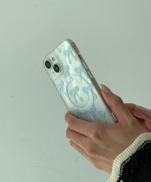 Loco Ocean（ロコオーシャン） スマホケース リボン柄 クリア
