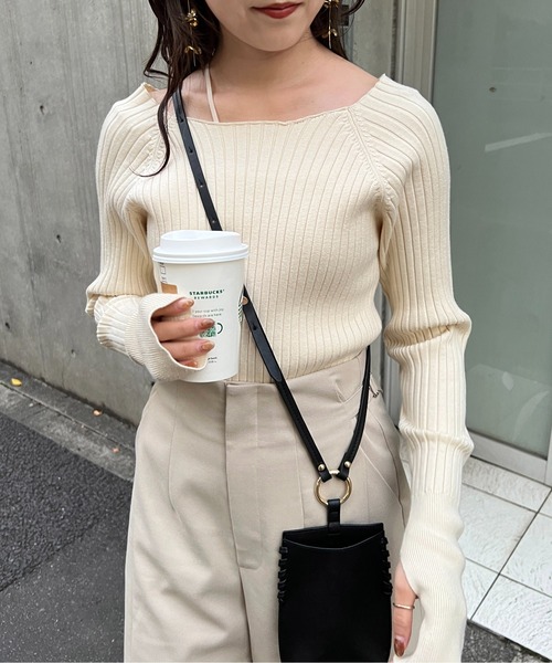 「CAPRICIEUX LE'MAGE」 長袖ニット FREE アイボリー レディース_画像2