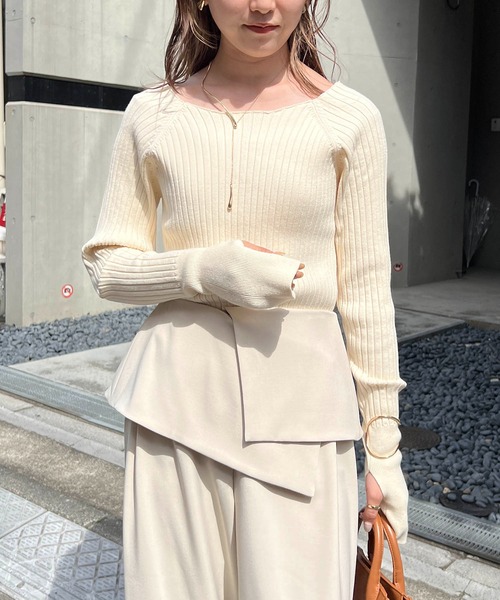 「CAPRICIEUX LE'MAGE」 長袖ニット FREE アイボリー レディース_画像8