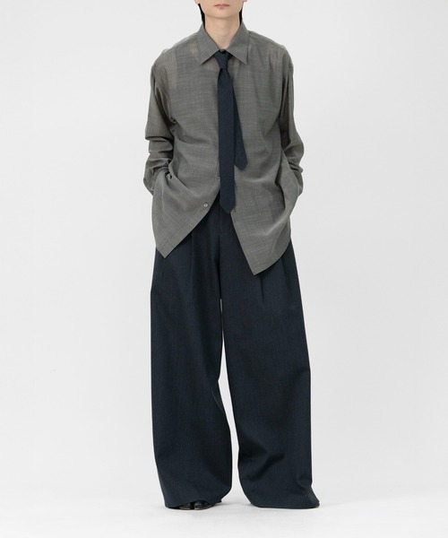 LAPIIS ネクタイ HEAVY WOOL GABARDINE 5.0 NARROW TIE : ZOZOTOWN