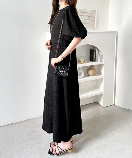 「GeeRA」 半袖ワンピース MEDIUM ブルー レディース_画像3