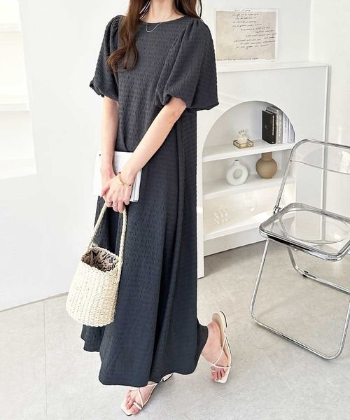 「GeeRA」 半袖ワンピース MEDIUM ブルー レディース_画像7