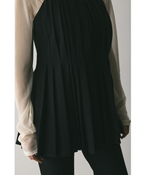 STYLEMIXER（スタイルミキサー） キャミソール タッキングペプラム