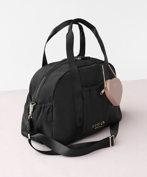 【美品】TOCCA AMIRARE NYLON BOSTON ボストンバッグ 黒 TOCCA（トッカ） ボストンバッグ AMIRARE BOSTON L ボストンバッグ