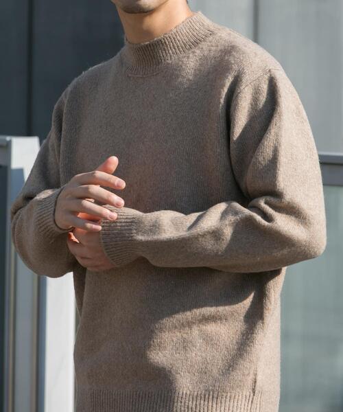 URBAN RESEARCH ROSSO MEN セーター ニット エアリーモックネック