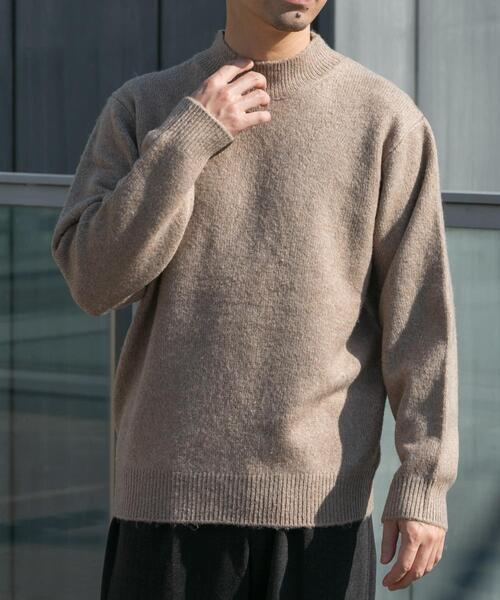 URBAN RESEARCH ROSSO MEN セーター ニット エアリーモックネック