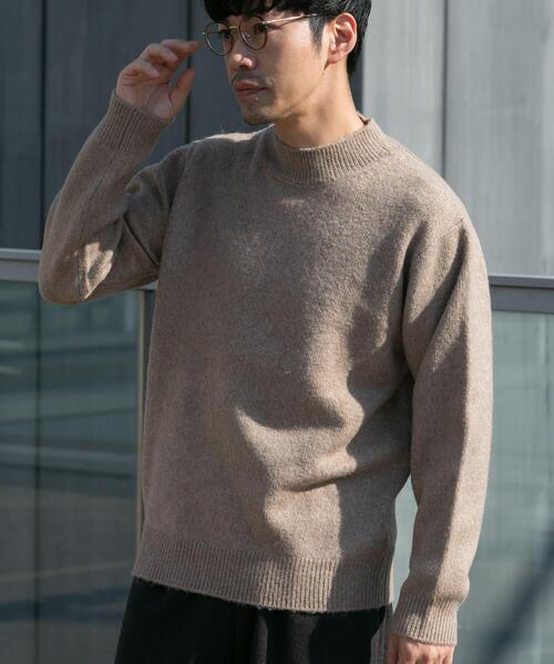 URBAN RESEARCH ROSSO MEN セーター ニット エアリーモックネック