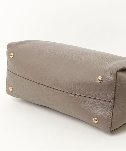 IACUCCI グレー ハンドバッグ 組曲 【2WAY】IACUCCIレザーハンド バッグ （グレー系） -靴