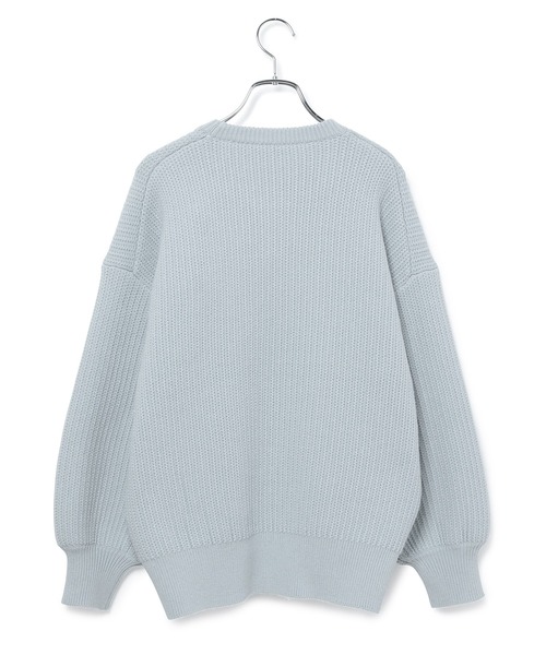 「ADAM ET ROPE'」 長袖ニット FREE ブルー レディース_画像4