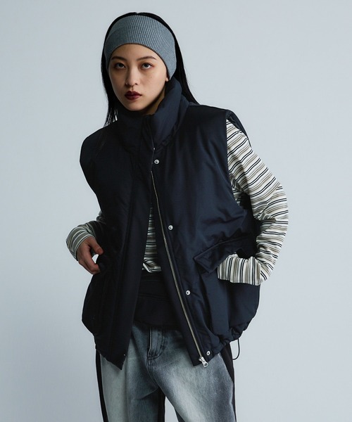 JEANASIS（ジーナシス） ダウンベスト ベスト 「Les Fleurs」ナカワタ