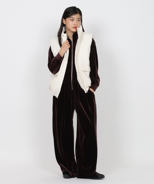 JEANASIS（ジーナシス） ダウンベスト ベスト 「Les Fleurs」ナカワタ