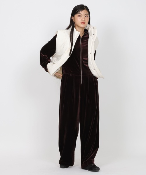 JEANASIS（ジーナシス） ダウンベスト ベスト 「Les Fleurs」ナカワタ