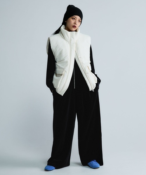 JEANASIS（ジーナシス） ダウンベスト ベスト 「Les Fleurs」ナカワタ