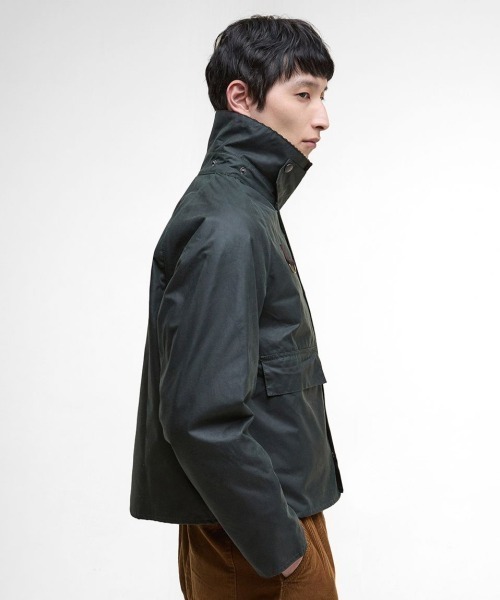 ブルゾン アウター Barbour Spey Wax Short Jacket（バブアー スペイ ワックス ショート ジャケット） メンズの画像
