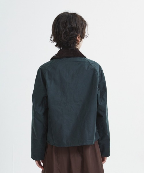 ブルゾン アウター Barbour Spey Wax Short Jacket（バブアー スペイ ワックス ショート ジャケット） メンズの画像