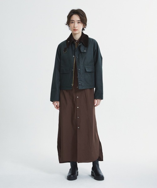 ブルゾン アウター Barbour Spey Wax Short Jacket（バブアー スペイ ワックス ショート ジャケット） メンズの画像