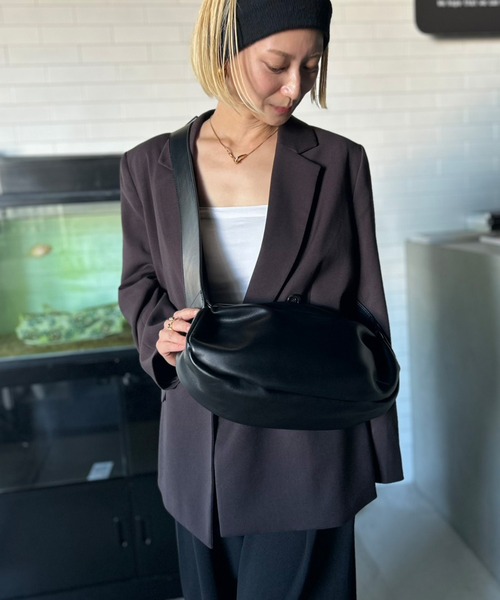 Kotoe（コトエ） ショルダーバッグ バッグ フェイクレザー 横長 ベルト