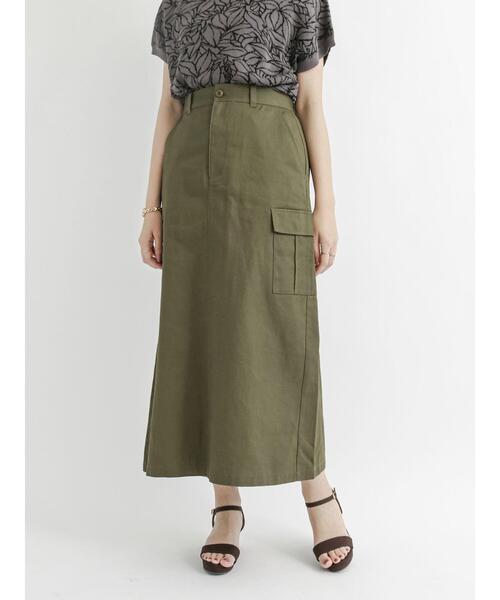 「Te chichi」 デニムスカート MEDIUM ブラウン レディース_画像2