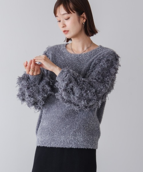 Bou Jeloud（ブージュルード） ニット セーター ラメフリンジプル