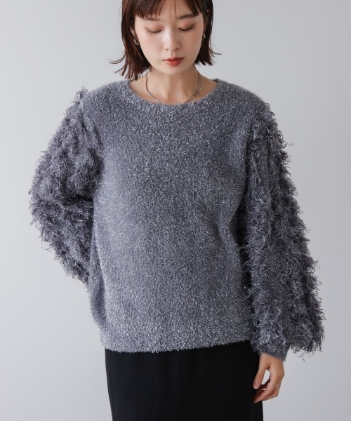 Bou Jeloud（ブージュルード） ニット セーター ラメフリンジプル