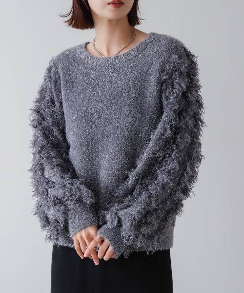 Bou Jeloud（ブージュルード） ニット セーター ラメフリンジプル