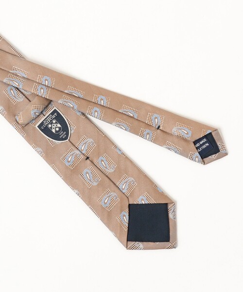 BEAMS F（ビームスF） ネクタイ JOHN COMFORT / シルク ペイズリー柄