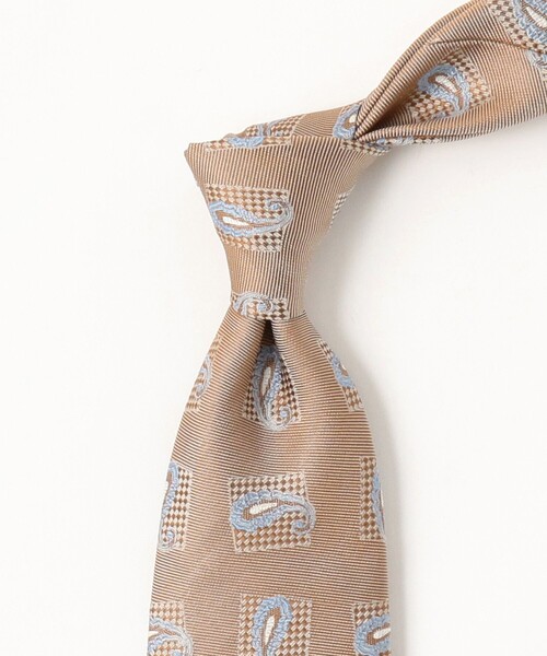 BEAMS F（ビームスF） ネクタイ JOHN COMFORT / シルク ペイズリー柄
