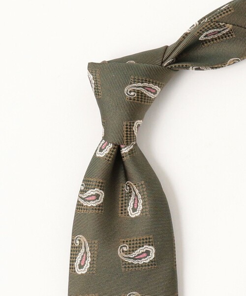 BEAMS F（ビームスF） ネクタイ JOHN COMFORT / シルク ペイズリー柄