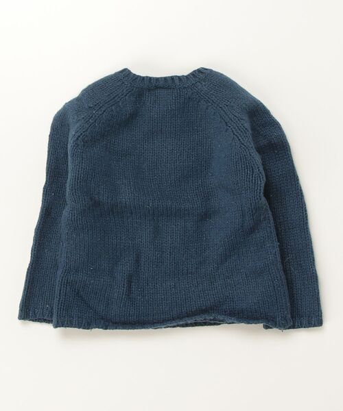 「PETIT BATEAU」 「KIDS」ワンポイント長袖ニット - ブルー キッズ_画像2