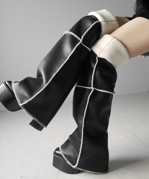 me+em select（ミームセレクト） レッグウォーマー レディース