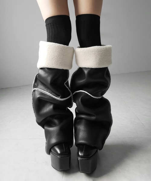 me+em select（ミームセレクト） レッグウォーマー レディース