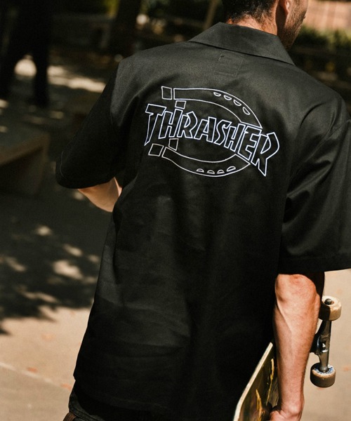 THRASHER（スラッシャー） シャツ 「Dickies x 」Canvas SHRT／半袖