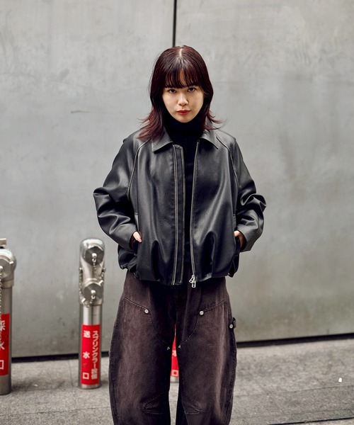 ジャケット・アウター threadthread S clasp balloon blouson THEREDTHREAD / ザレッドスレッド】S clasp balloon blouson