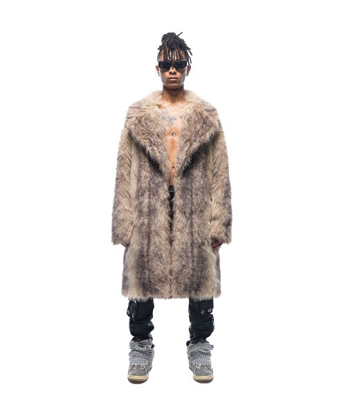 BREATH ダウンジャケット ダウン FAUX FUR COAT メンズ : ZOZOTOWN