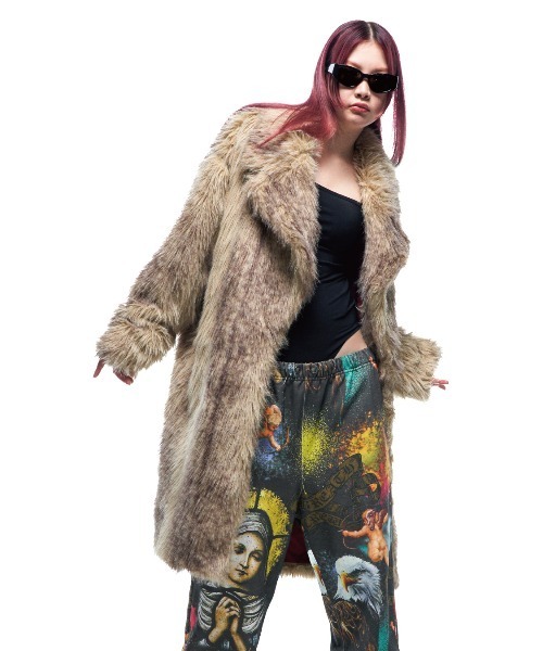 BREATH ダウンジャケット ダウン FAUX FUR COAT メンズ : ZOZOTOWN