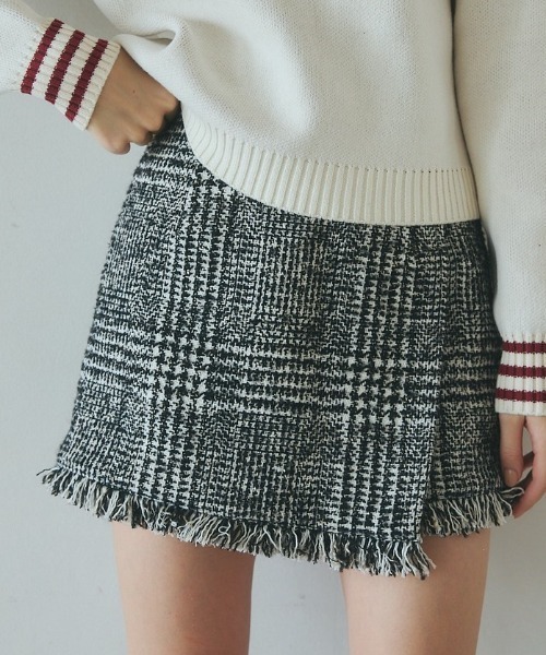ROSY LUCE（ロージールーチェ） パンツ CHECK TWEED SHORT PANTS  