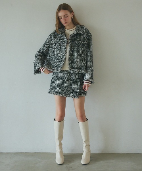 ROSY LUCE（ロージールーチェ） パンツ CHECK TWEED SHORT PANTS