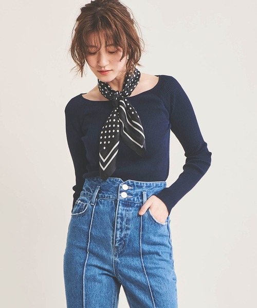 「The Virgnia」 長袖ニット FREE ブラック レディース_画像3