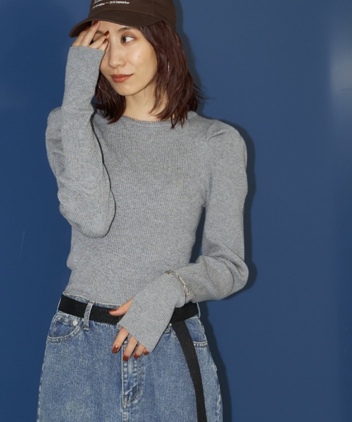 「Auntie Rosa Holiday」 長袖ニット FREE ブラック レディース_画像4