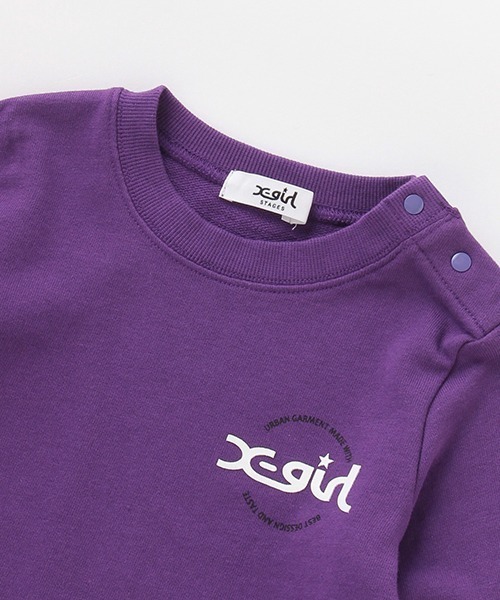 「X-girl Stages」 「KIDS」長袖ワンピース 120cm ベージュ キッズ_画像4