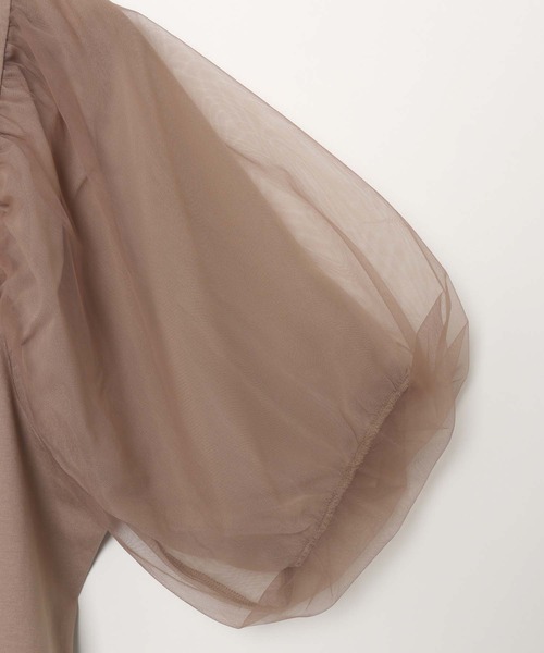 「andme」 「alma design」7分袖カットソー M オフホワイト レディース_画像6