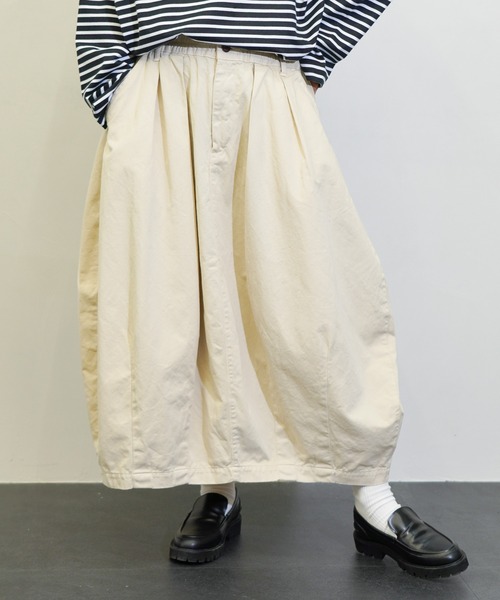 「HARVESTY」 ロングスカート 2 オリーブ レディース_画像2