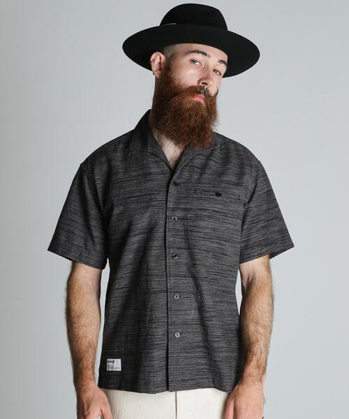 シャツ Schott/ショット/MIX SHARK COLLAR SS SHIRT/ミックス シャークカラー 半袖シャツ メンズ レディースの画像
