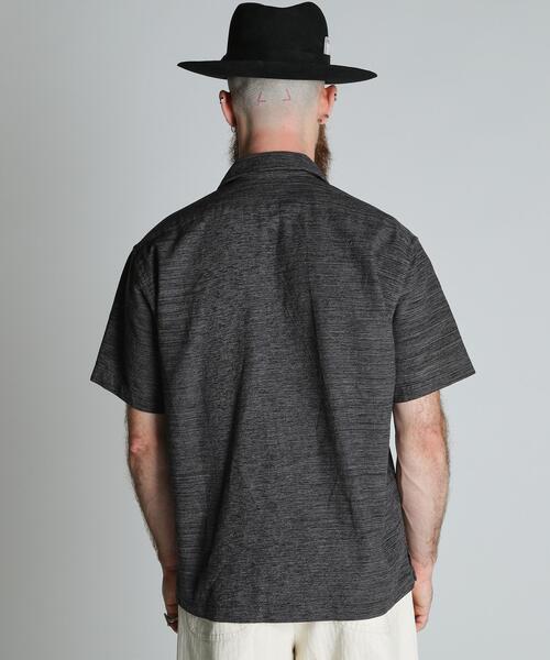 シャツ Schott/ショット/MIX SHARK COLLAR SS SHIRT/ミックス シャークカラー 半袖シャツ メンズ レディースの画像