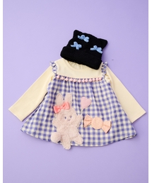 ハンドメイド　うさみみチュニック　ベビー　キッズ　ゆいと様 babycheer（ベイビーチアー） チュニック キャンディうさぎチュニック